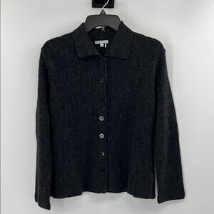 Peruvian Connection Women's 100% Alpaca Cardigan - Black - Small